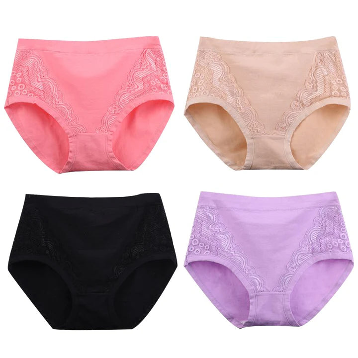 2025 Plus Size High Waist Leak Proof Cotton Panties🌸