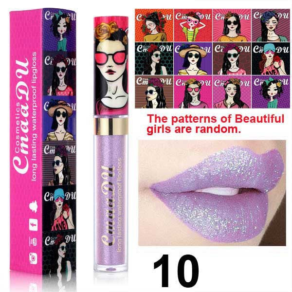 2024 CmaaDu Magic Glitter Waterproof Lasting Lip Gloss