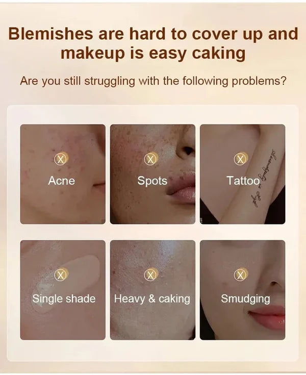 ✨2024 Waterproof Face Concealer（Buy 3 Get 3 Free）