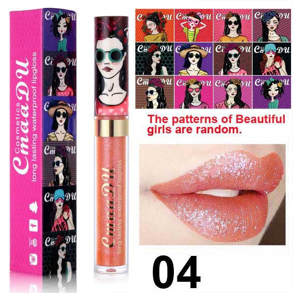 2024 CmaaDu Magic Glitter Waterproof Lasting Lip Gloss