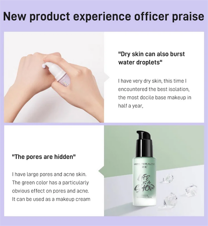 Burst water drop base cream