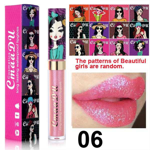 2024 CmaaDu Magic Glitter Waterproof Lasting Lip Gloss