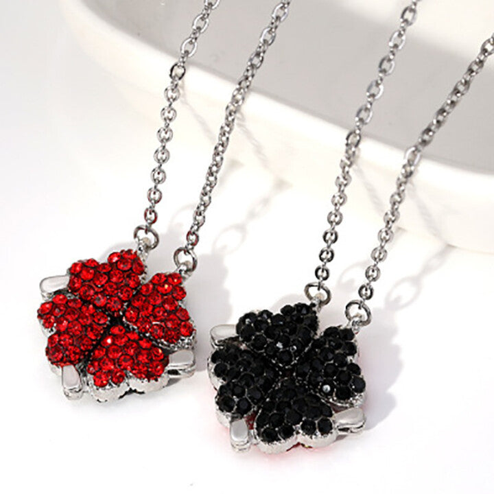 Four Leaf Heart Shape Necklace
