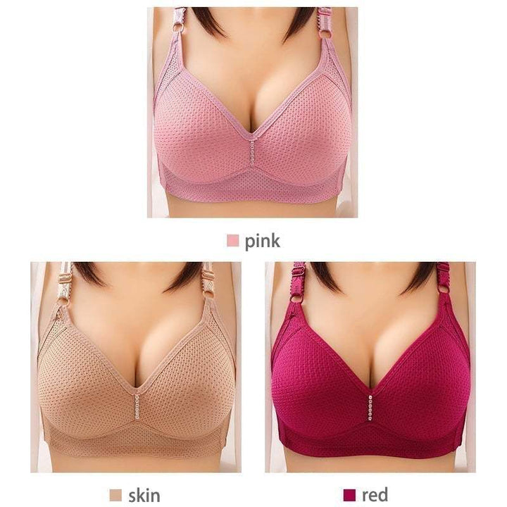 (🎁2025 New Year Hot Sale🎁)🔥Plus Size Bra Women Underwear Wire Free Comfort Soft Breathable🔥