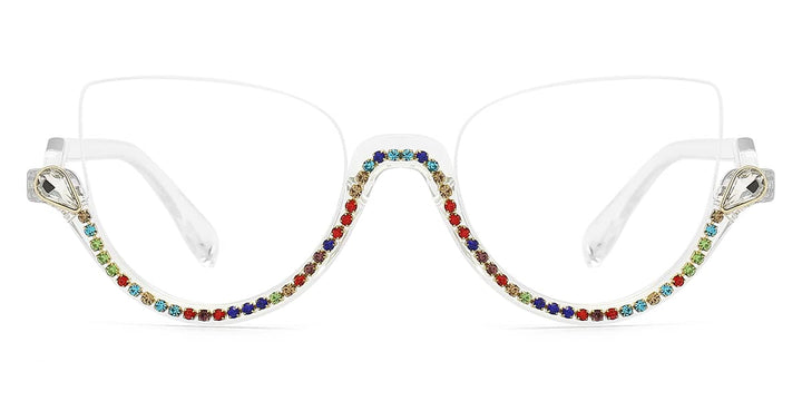 Cat eye Fancy Diamond Eyeglasses for Women