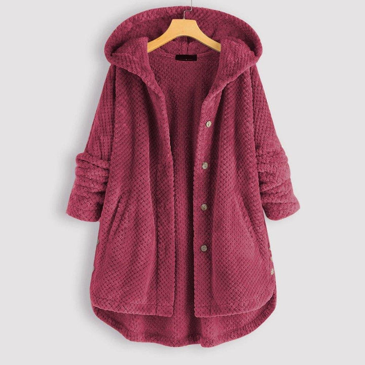 Winter Hooded Double Faced Fleece Sweater Coat