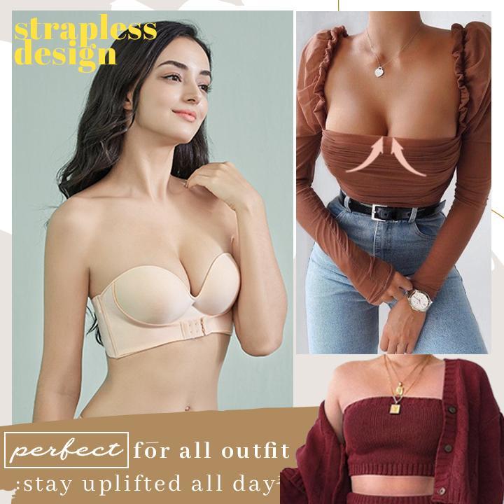 Front Buckle Strapless Ultra lift Bra