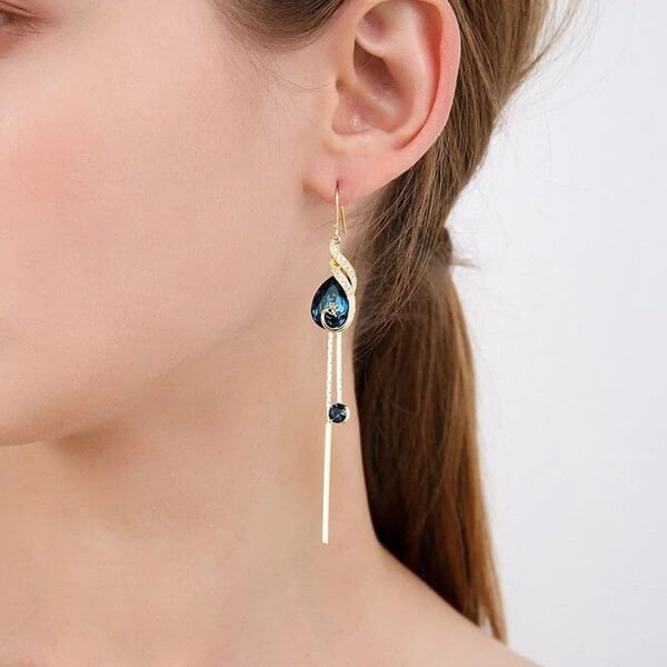HOT SALE Beautiful peacock earrings