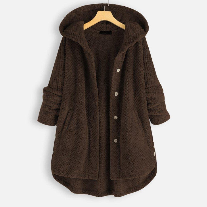 Winter Hooded Double Faced Fleece Sweater Coat