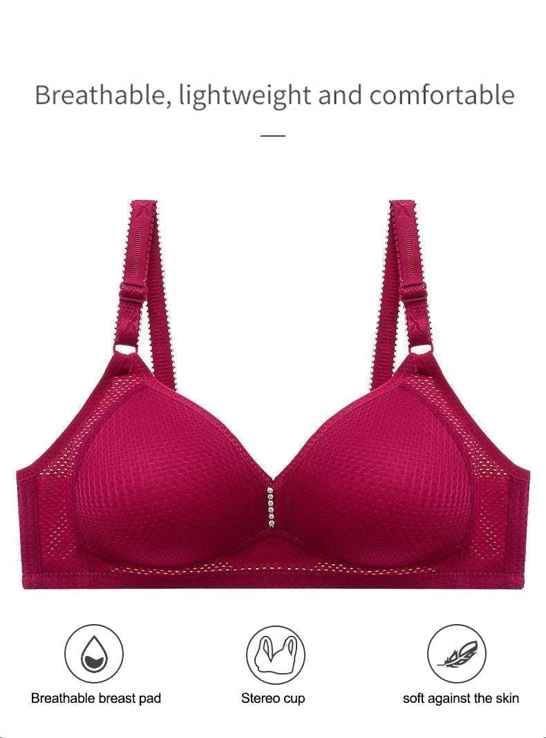(🎁2025 New Year Hot Sale🎁)🔥Plus Size Bra Women Underwear Wire Free Comfort Soft Breathable🔥