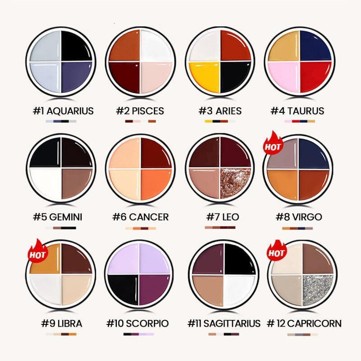 Twelve Constellation Series Four Color Solid Nail Polish